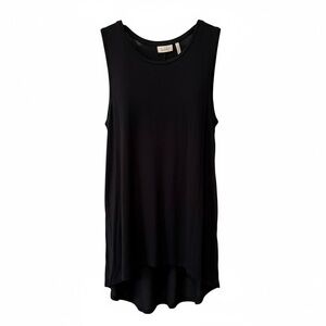 LOGO by Lori Goldstein Black Sleeveless Tunic